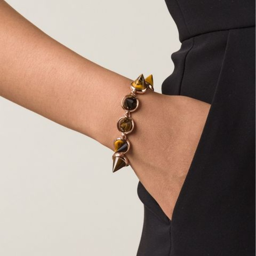 Eddie Borgo Tiger’s Eye Cone Bracelet